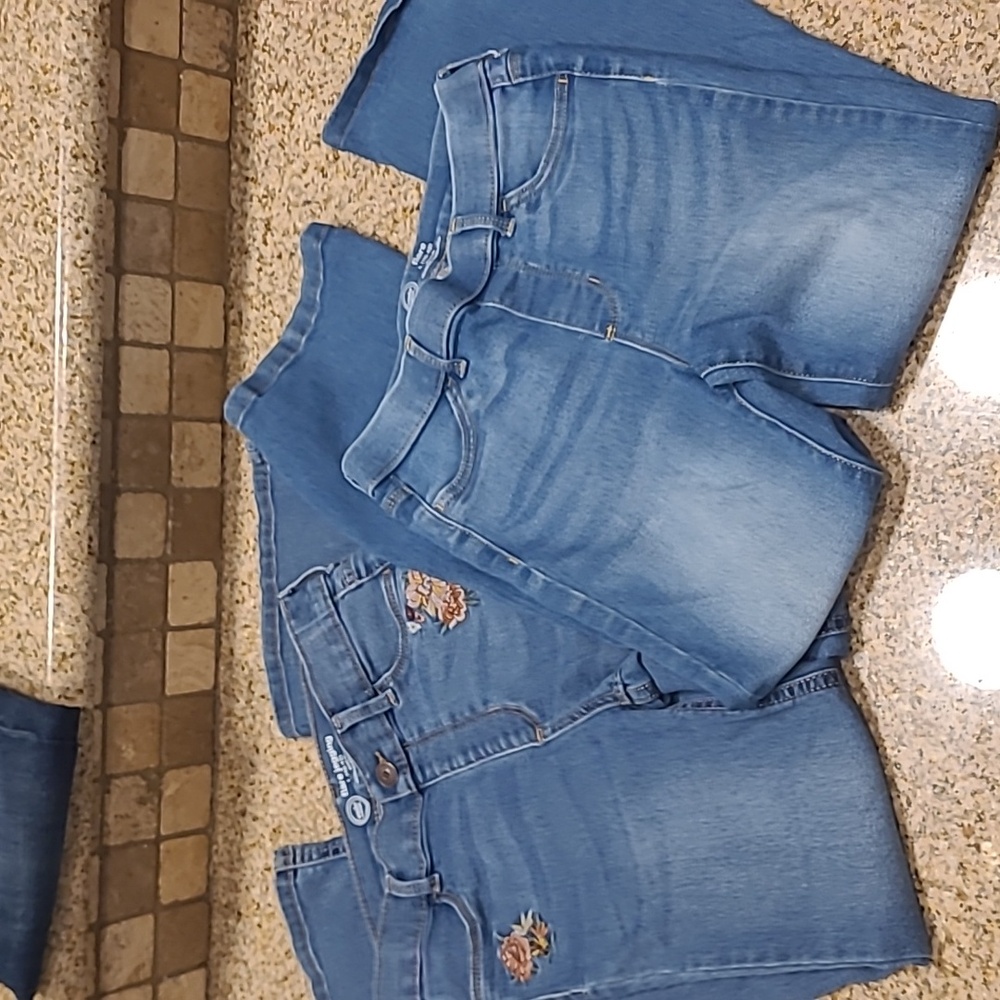 2 Pairs Girls Wonder Nation Flare Jeans